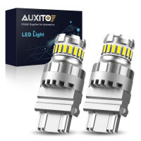 AUXITO หลอดไฟ3157ไฟเบรค3157 DRL Canbus T25 3156 P27 P27W/7W สีแดงสำหรับถอยหลังสำรองไฟไฟท้ายไฟเบรก