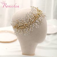 Handmade NEW luxury Bridal Headpiece Sparkling Crystal Rhinestone Bridesmaid Wedding Hair Vine Hair Accessories RE3807