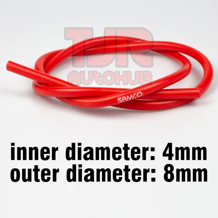Samco Silicone Vacuum Hose RED 4mm (1 meter) Lazada PH