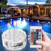 RGB Waterproof Multi Color Submersible LED Lights Underwater Night Lamp Tea Light Vase Bowl Party Wedding Christmas Decoration