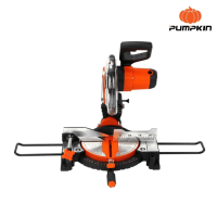 PUMPKIN เลื่อยองศา 10" J-M1090 (50115) สเกลที่ฐานเครื่องเป็นอลูมิเนียมนูน ปรับฐานได้สะดวก แม่นยำ  Tools Station