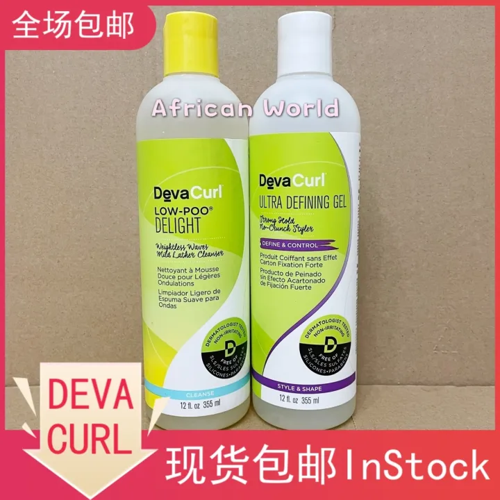 DevaCurl Defining Gel Lowpoo Curly Hair Styling Gel ไม่รวมแชมพูโฟมต่ำ