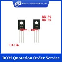 20 Buah = 10 Pasang BD139 BD140 TO-126 Transistor IC Baru 10 Buah BD139 + 10 Buah BD140 IC