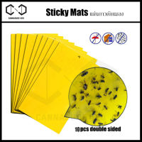 (ยกแพ็ค) Sticky mat (มีหลายขนาด) ติดหัวยาก แผ่นกาวดักแมลง / ฝุ่น แผ่นกาวดักฝุ่น ทนแดด กันฝุ่น ไม่มีสารเคมี แผ่นดักแมลง