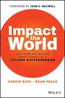 (ใหม่)หนังสืออังกฤษ Impact the World : Live Your Values and Drive Change as a Citizen Statesperson [Hardcover]