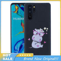 สำหรับการ์ตูน HUAWEI P30 Pro สายคล้องแบบมีเคสป้องกันเต็มตัวแบบ TPU นิ่มภาพสีน่ารักฝาหลังกันลื่นกันกระแทก