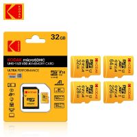 Kodak ไมโครการ์ด Sd U3 32GB,หน่วยความจำ32GB 64GB แฟลชการ์ดความจำ SDXC/SDHC Class 10 Sd การ์ดความจุ128Gb สำหรับสมาร์ทโฟน/กล้อง