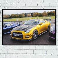 Supercar โปสเตอร์ Nissan GT R Tuned Race Sport รถพิมพ์ Wall Art ผ้าใบภาพวาดสำหรับ Home Living Room Decor ใหม่