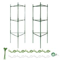 Tomato Cages for Pots Heavy Duty Tomato Support Trellis Plant Cage Tomato Cage Vegetable Trellis Assembled Tomato Stake for Garden Pots Climbing Plants value