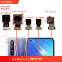 กล้องหน้าหลังของแท้สำหรับ Realme โมดูลกล้องหน้าหลัก6 RMX2001อะไหล่ทดแทนสายเคเบิลงอได้