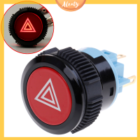 Aleaty? 22มม.สีแดง LED เตือนฉุกเฉินแฟลชไฟกดปุ่ม Self-Lock SWITCH