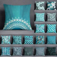 Blue Fresh Air Series Pillow Gift Home Office Decoration Pillow Bedroom Sofa Car Cushion Cover Pillowcase