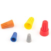 100 Pcs  P1 P2 P3 P4 P6 Colorful Electrical Wire Connectors Screw Terminals With Spring Insert Twist Nuts Caps Connection Electrical Connectors