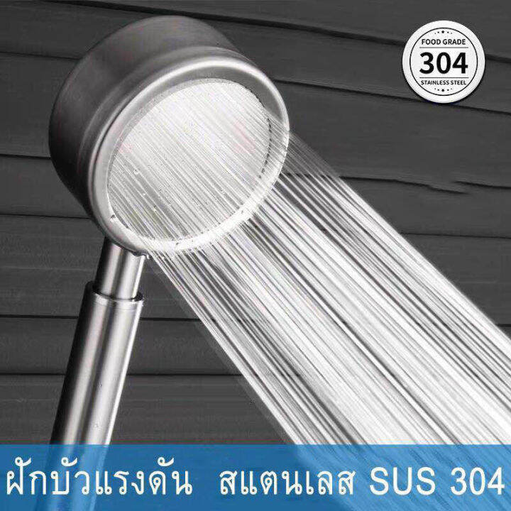 spa-ฝักบัวแรงดันสูง-ฝักบัวอาบน้ำ-ฝักบัวสแตนเลส304-รุ่น-h108-อุปกรณ์ครบชุด-ฝักบัวอาบน้ำ-shower-ฝักบัวแรงดัน-ฝักบัวแรงสูง-สแตนเลส-t2109