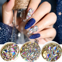 CAMILAS DIY สีสัน ขนาดผสม ทำเล็บ อุปกรณ์ตกแต่งเล็บ DIY กลิตเตอร์ Crystal Strass หินแก้ว เล็บ Rhinestones อัญมณีเล็บ