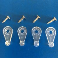 10pcs/set Retainer Clips Set Plastic Glass Door Glass Panel Retainer Clips Mirror Clips With Screws For Cabinet Door Dropship Furniture Protectors Rep