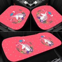 Cartoon car cushion four seasons universal seat cover main and co driver rear single cover car cushiเบาะรถยนต์การ์ตูนสี่ฤดูกาลสากลปกที่นั่งหลักรองขับขี่แถวหลังชิ้นเดียวชุดเบาะรถลื่นเบาะล้างทำความสะอาดได้