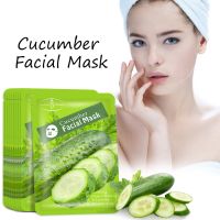 10 Pcs/Box Cucumber Facial Masks Refreshing Anti-Aging Anti-wrinkle Moisturizing Firm Oil-control Anti-Acne Whitening Face Mask