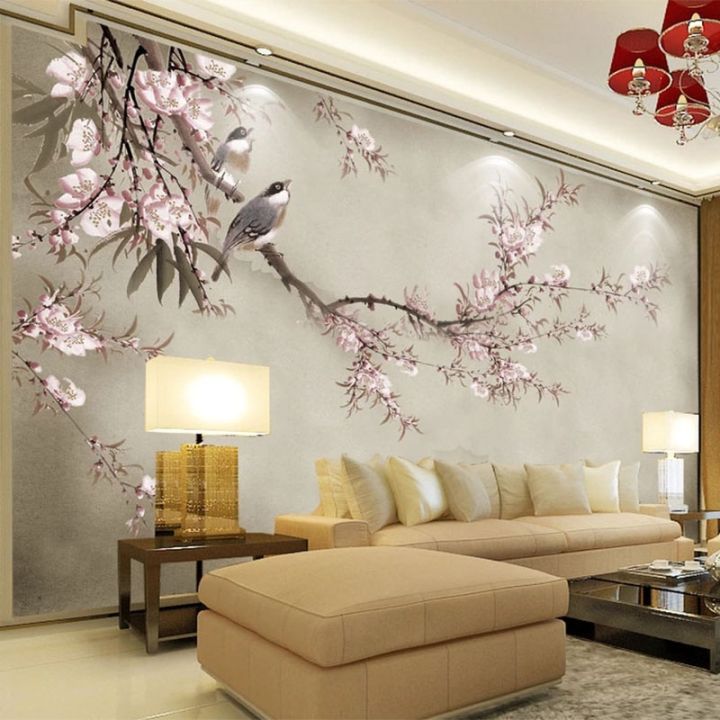 cw-chinese-flowers-birds-mural-wallpaper-pink-floral-photo-wall-paper-room-tv-sofa-study-papel-tapiz