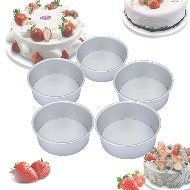 4 Inch Cake Baking Mould Aluminium Alloy Round Removable Bottom