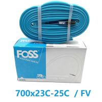 ท่อโครงจักรยาน FOSS ยางภายในจักรยานถนน700 * 23C-25C 700 * 23C 700 * 25C Presta/fv Valve ยางท่อโครงจักรยาน TPR อะไหล่จักรยานไต้หวัน