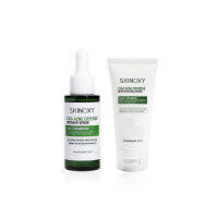 [เซ็ตสุดคุ้ม] SKINOXY เซรั่ม CICA Acne Defense Intensive Serum 30 ml. + ครีม Moisturizing Cream 50 g.