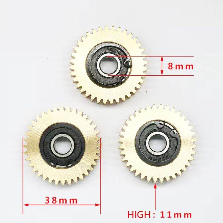 เกียร์ใหม่เอี่ยมพร้อมแบริ่ง36ฟันดุมล้อทองแดง3ชิ้นสำหรับมอเตอร์-bafang