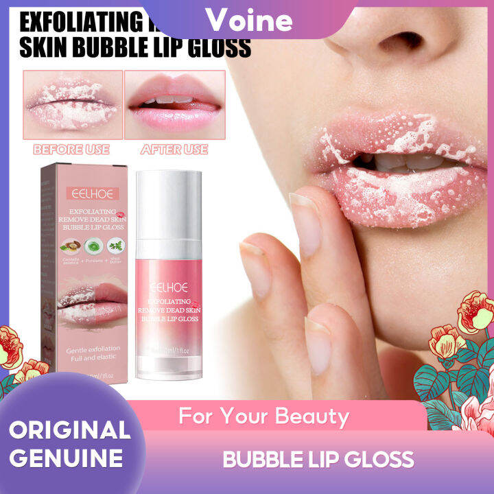 Eelhoe 30ml Bubble Moisten Lip Scrub Makeup Exfoliating Moisturizing Cosmetics Full Scrub Lips