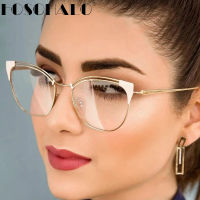 Cat Eye Simple Metal Glasses Frames Men Women Optical Fashion Spectacle Eyeglass Prescription Glasses Eyeglasses Vintage