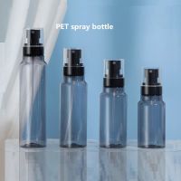 100120150200ML Mist ขวดสเปรย์โปร่งแสงสีดำ Fine Mist Sprayer ฆ่าเชื้อ เครื่องสำอาง Toner ขวดน้ำ