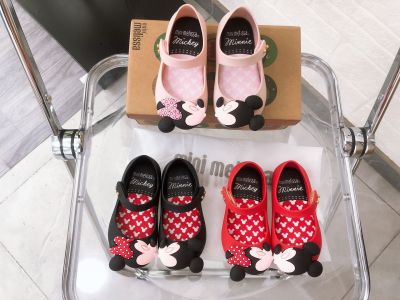 【Ready Stock】NewMelissaˉsame style type of sandals, childrens fragrant jelly shoes, fashionable soft sole fish mouth shoes