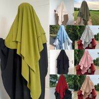 Khimar ชุดฮีญาบมุสลิมมีฮู้ดสำหรับผู้หญิงสีทึบชุดสวดมนต์เสื้อผ้าคลุมทั้งหมดรอมฎอนชุดเสื้อคลุมอาบน้ำผู้ชายอาบายาอิสลาม