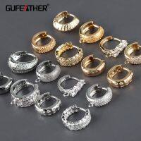 Nelaigan♂GUFEATHER M859jewelry Accessories18k แผ่นทองทองแดงโลหะโรเดียมแผ่น Madejewelry Makingdiy Earrings10pcs/ล็อต