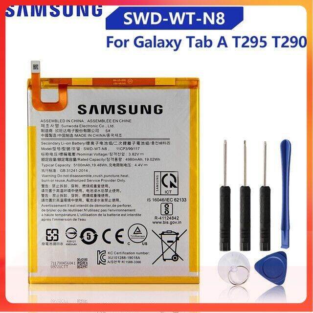 แบตเตอรี่-samsung-galaxy-tab-a-t295-t290-swd-wt-n8-ของแท้แท็บเล็ตแบตเตอรี่-5100mah