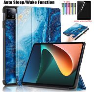 Magnet Auto-Sleep/Wake UP Case For Xiaomi Pad 6 (2023) Cover Protective Shell+Touch Pen+Screen Film Pens