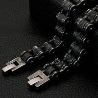 Retro Stainless Steel Motorcycle Chain Iron Men Bracelet Male 13MM Wide Mens Bracelets On Hand Hip-Hop Jewelry Mannen Armband