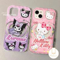 MissConnie เคสโทรศัพท์ลาย Hello Kitty,เคสโทรศัพท์รูปหัวใจลายการ์ตูนน่ารักเข้ากันได้กับ IPhone 7Plus 14 13 12 Pro Max XR 7 8 6 6S Plus X XS MAX SE 2020เคสนิ่มกันกระแทก Kuromi