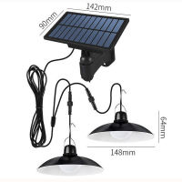 life-Welcome โคมไฟวินเทจ solar cell หลอดคู่ ไฟโซล่าติดเพดานโคมคู่ โคมไฟโซล่าเซลล์ติดผนัง ไฟโซล่าเซลล์คู่ โคมไฟโซล่าเซลล์ 2 ดวง 410w ปรับไฟได้ 3 โหมด กันน้ำ lights4u