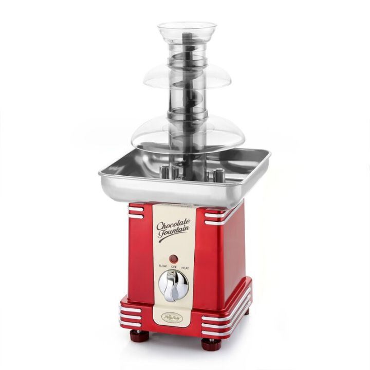 american-retro-ช็อกโกแลตน้ำพุเครื่องขนาดเล็กเชิงพาณิชย์-tableshot-น้ำตกเครื่องใช้ในครัว