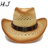 Le Donne Degli Uomini Cappello Da Cowboy Occidentale Con I Soldi Del Cuoio A Fascia Per La Signora Spiagato Sole Sombrero Cappello Girl Cappello Formello 58ซม. A0136