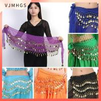 VJMHGS สำหรับประเทศไทย/อินเดีย/อาหรับ แสดงคอสตูม พู่พู่ห้อย ผ้าพันคอสะโพก เข็มขัดระบำหน้าท้อง ห่วงโซ่เอว กระโปรงนักเต้น