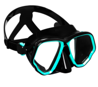 Adult mask double lens scuba diving opaque edge