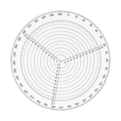 {คลังสินค้าพร้อม} อะคริลิค Round Center Finder เครื่องตัดเข็มทิศวงกลมสำหรับเครื่องกลึงไม้