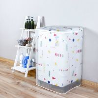 Waterproof Washing Machine Cover Zippered Top Sunscreen Home Automatic Impeller Roller Dust Cover Drum Accessories Washer Dryer Parts  Accessories