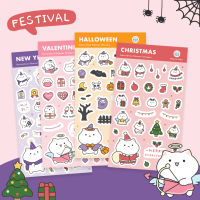 สติกเกอร์ Festival ? เทศกาลแสนสุข สติ๊กเกอร์ แต่งแพลนเนอร์ Decorative Planner Stickers halloween ฮาโลวีน by mimisplan