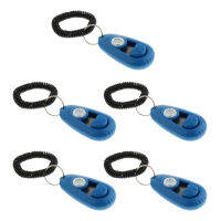 Perfk Pet Tainer Whistle Easy Puppy Training Obedience Agility Keyring Blue