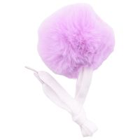 2 Pcs Roller Skate Pom Poms with Jingle Bells Girls Roller Skate Pom Poms Fuzzy Pom Pom for Quad Roller Skate