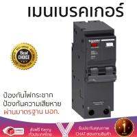 รุ่นขายดี เบรคเกอร์ งานไฟฟ้า SCHNEIDER เมนเบรกเกอร์กันไฟดูด-รั่ว-ช๊อต 50A 2P 10kA 30mA สีดำ ตัดไฟ ป้องกันไฟดูด ไฟรั่วอย่างมีประสิทธิภาพ รองรับมาตรฐาน มอก Circuit Breaker จัดส่งฟรี Kerry ทั่วประเทศ