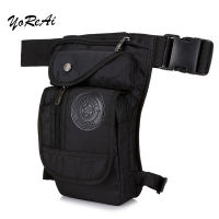 Casual Men Nylon Drop Leg Bag Waist Bag Fanny Pack Belt Hip Bum Military Travel Multi-purpose Motorcycle Messenger Shoulder Bags