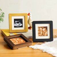 Four-Dimensional Color Ultrasound Picture Of Baby Solid Wood Office Desktop Small Photo Frame Baby Growth Record Photo Frame